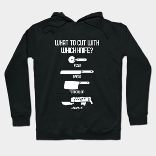 What to Cut With Which Knife - Funny Wargaming Meme Hoodie